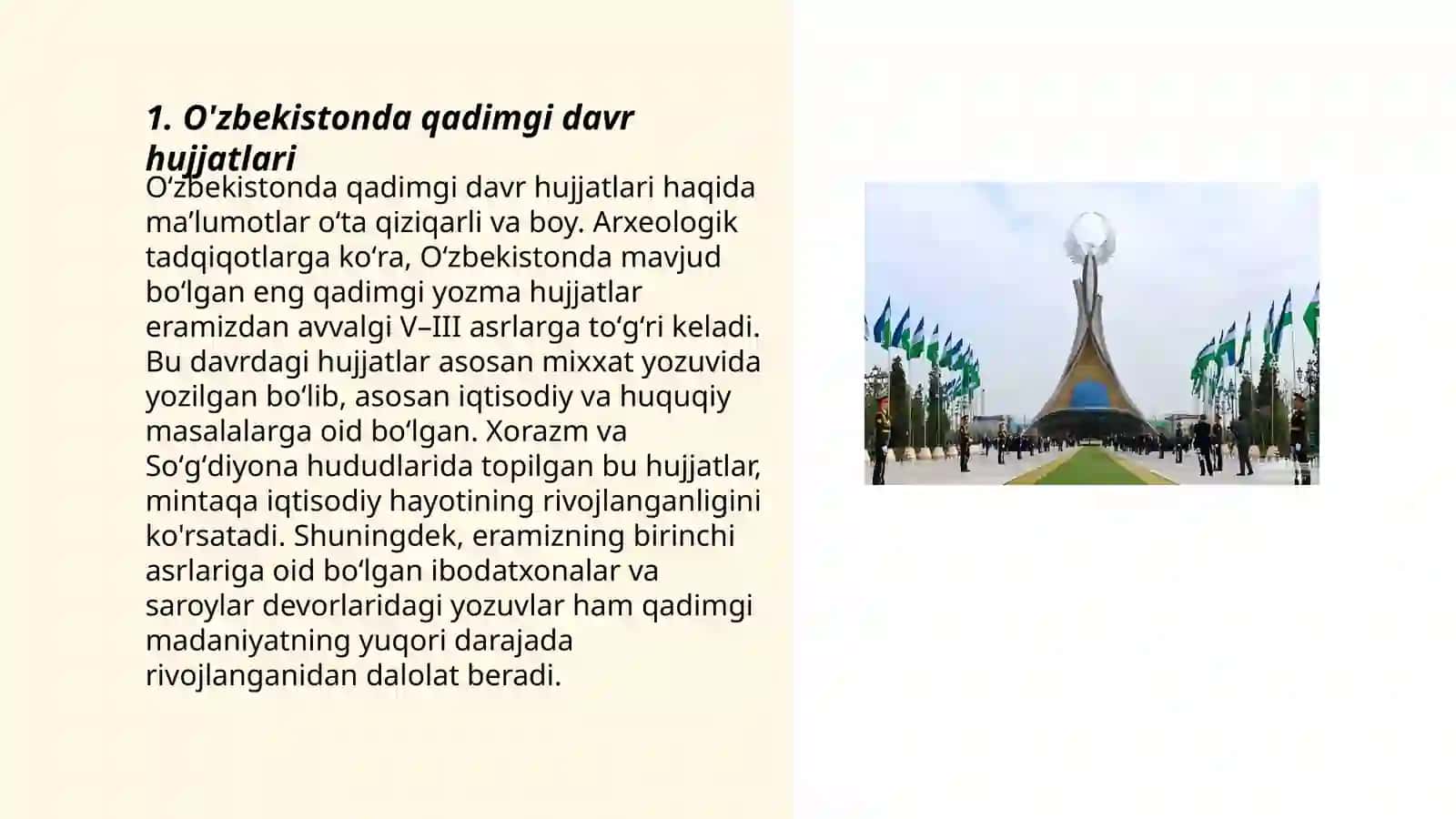 O'zbekistonda hujjatchilik tarixi 3