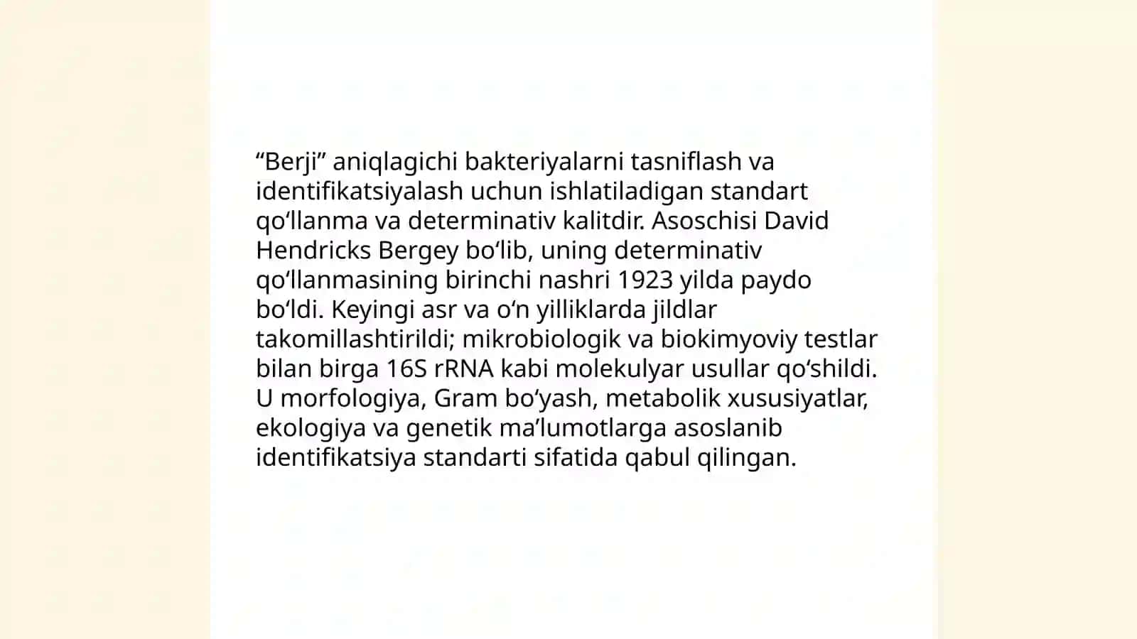 Berji aniqlagichi 3