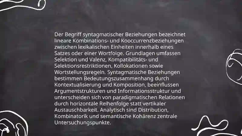 Syntagmatische Beziehungen in Lexikalish-semantischem System 3
