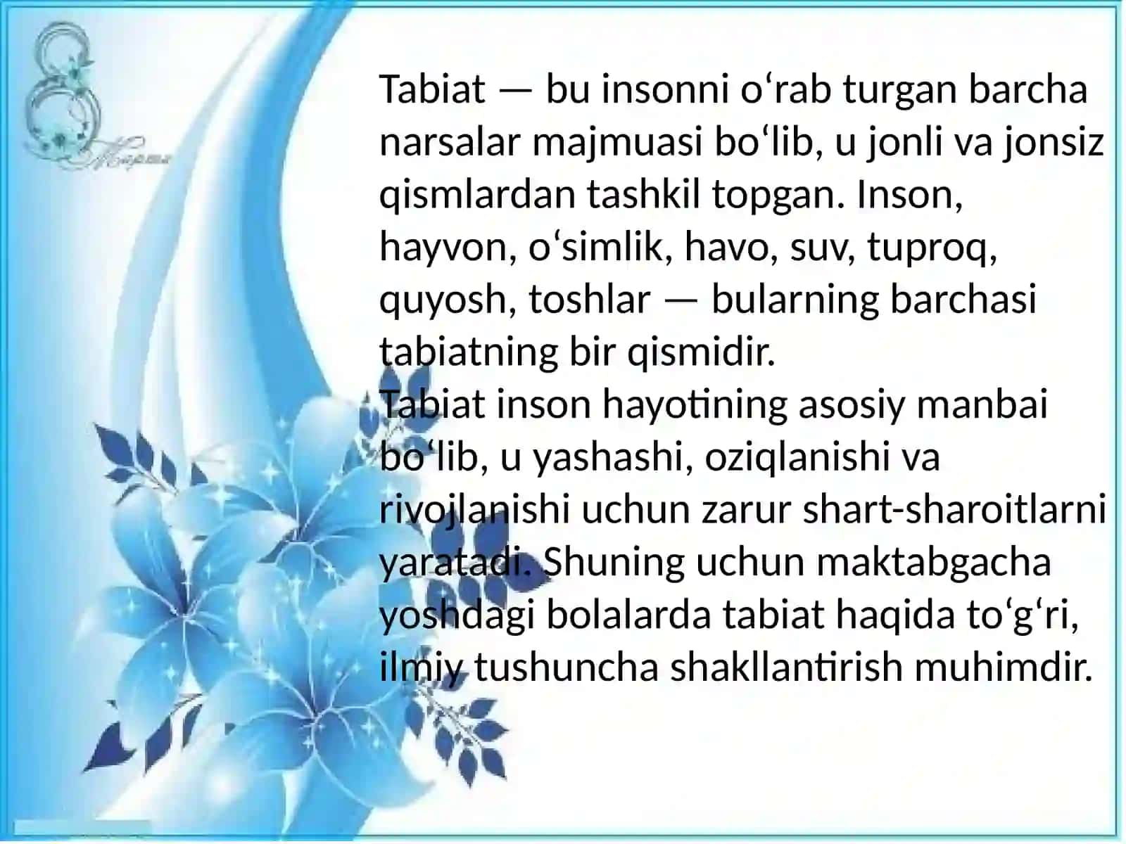 Turdimurodova Gulshan Ta'limyo'nalishi 3