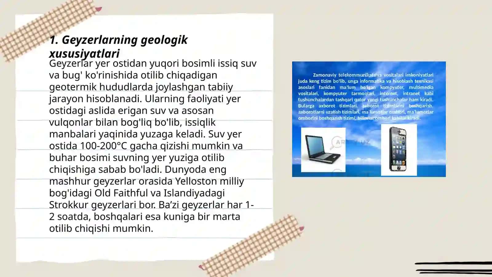 Mikroorganizmlarning Geyserlar va issiq manbalar tarqalishi 3