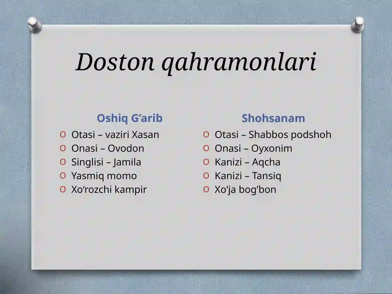 OSHIQ G‘ARIB VA SHOHSANAM 3