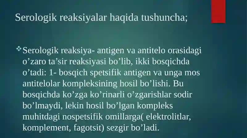 Serologik reaksiyalar 3
