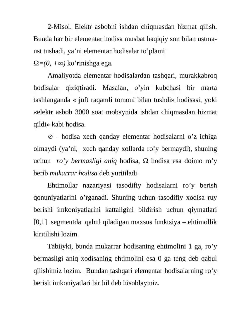 Ehtimollar nazariyasi va matematik statistika elementlari 3