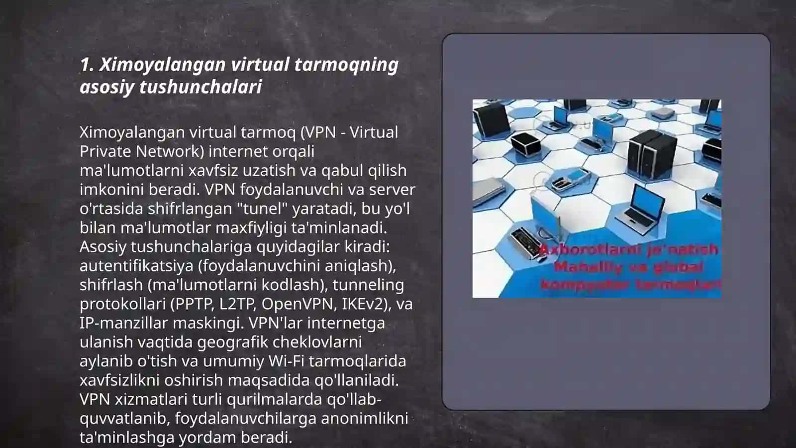 Ximoyalangan virtual tarmoq texnologiyalari asoslari 3