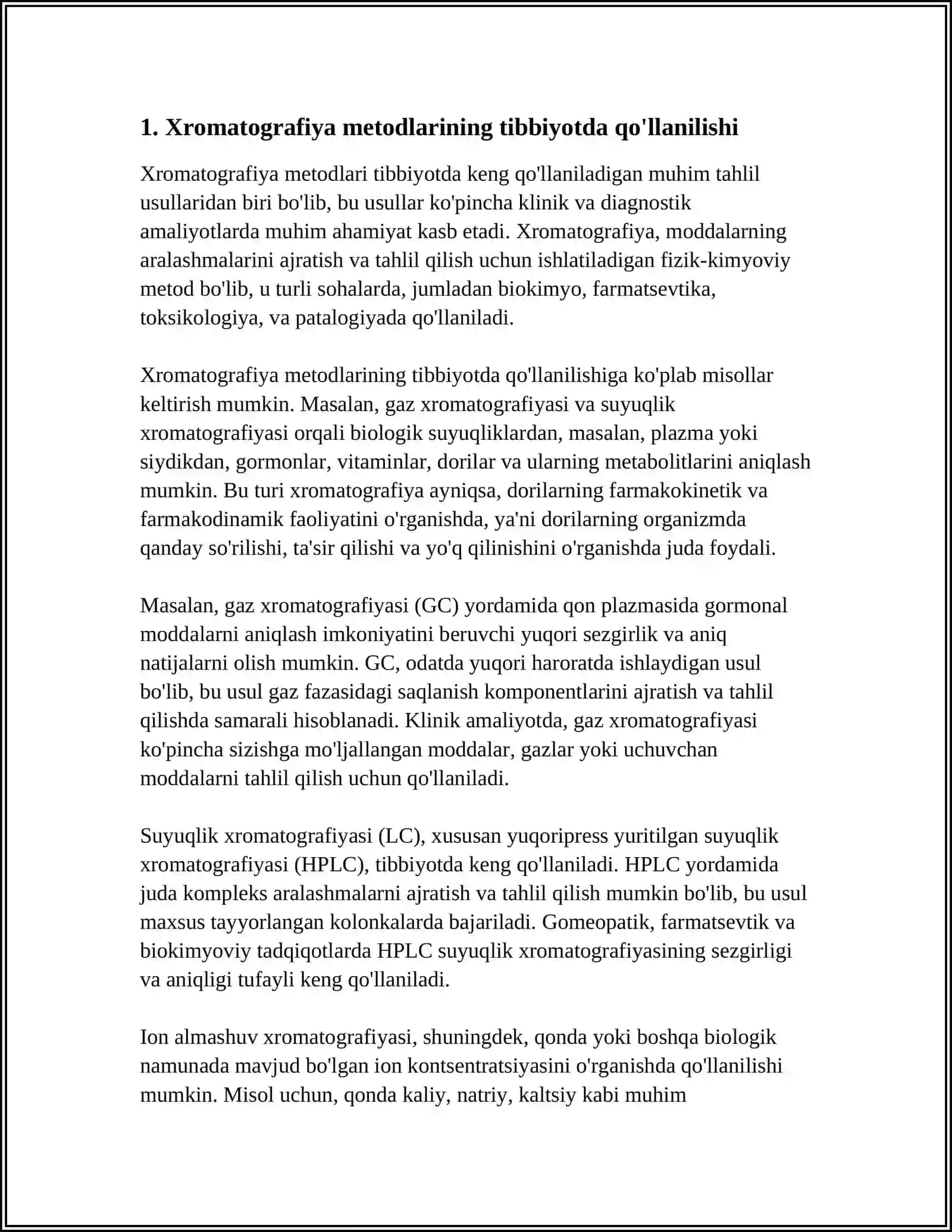 XROMOTOGRAFIYANING YIBBIY IZLANISHLARDAGI IMKONIYATLAR 3