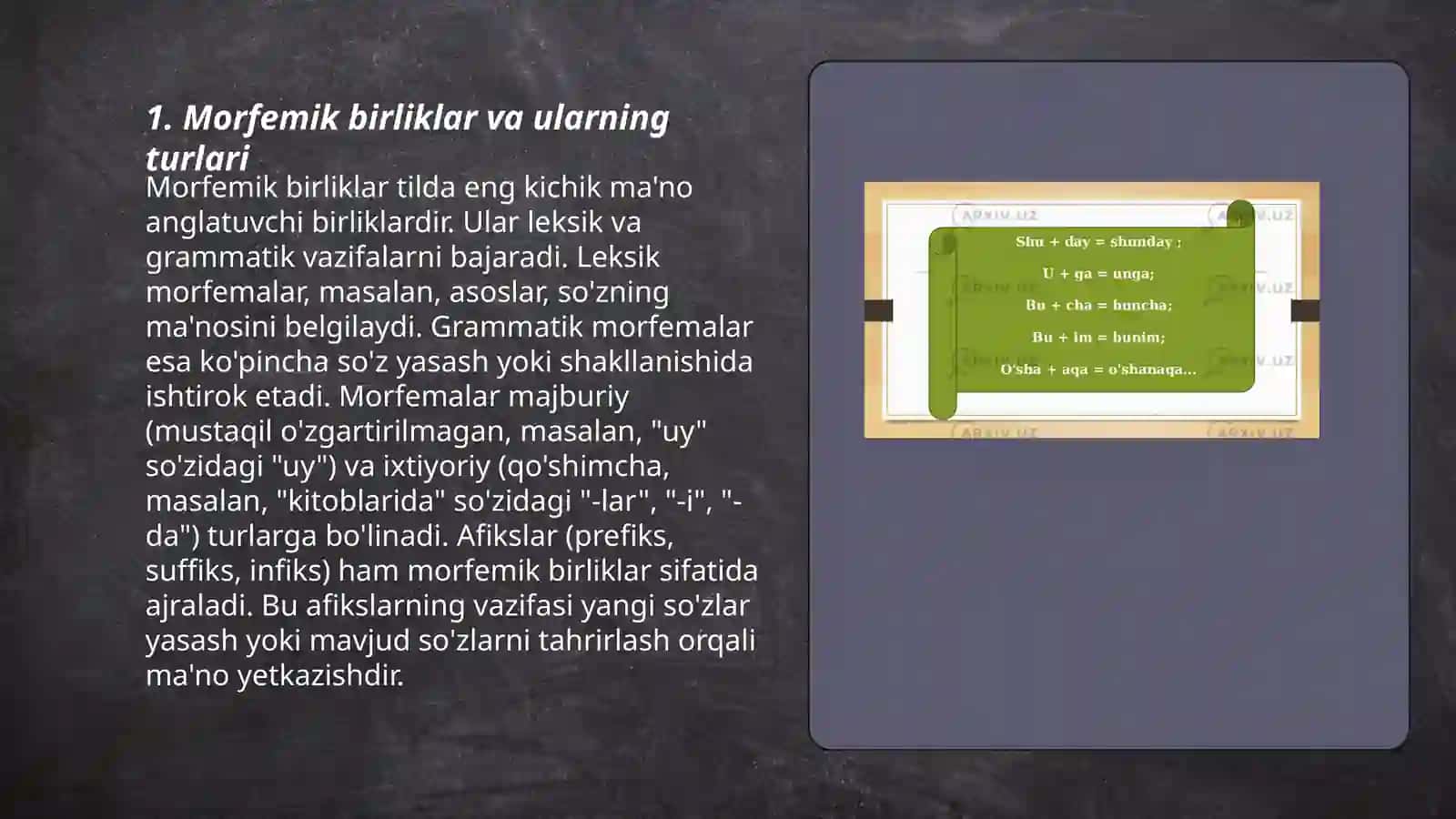 Morfemik sath soʻz yasalishi.leksik sath sintaktik sath 3
