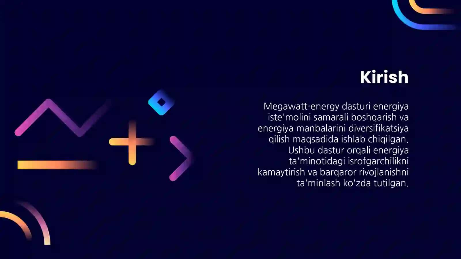 Megawatt-Energy dasturi 3