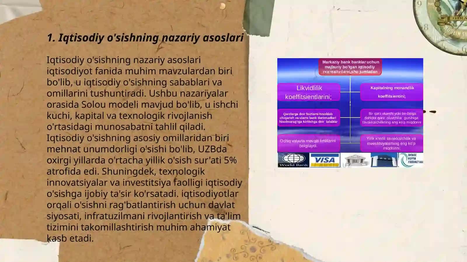 Iqtisodiy o'sishning nazariy asoslari 3
