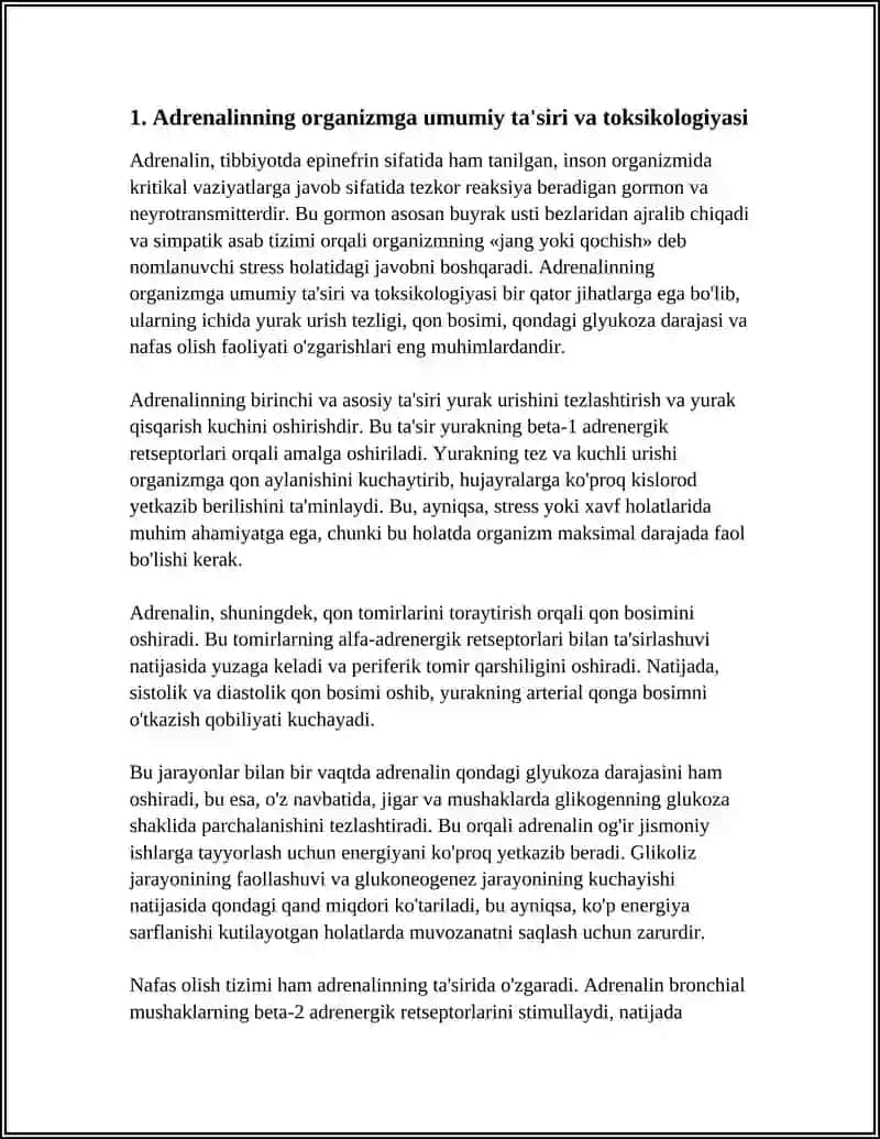 ADRENALIN GVAYAKOL IZOEVGINOL EVGINOLNING ORGANIZMGA TA’SIRI VA ZARARI 3