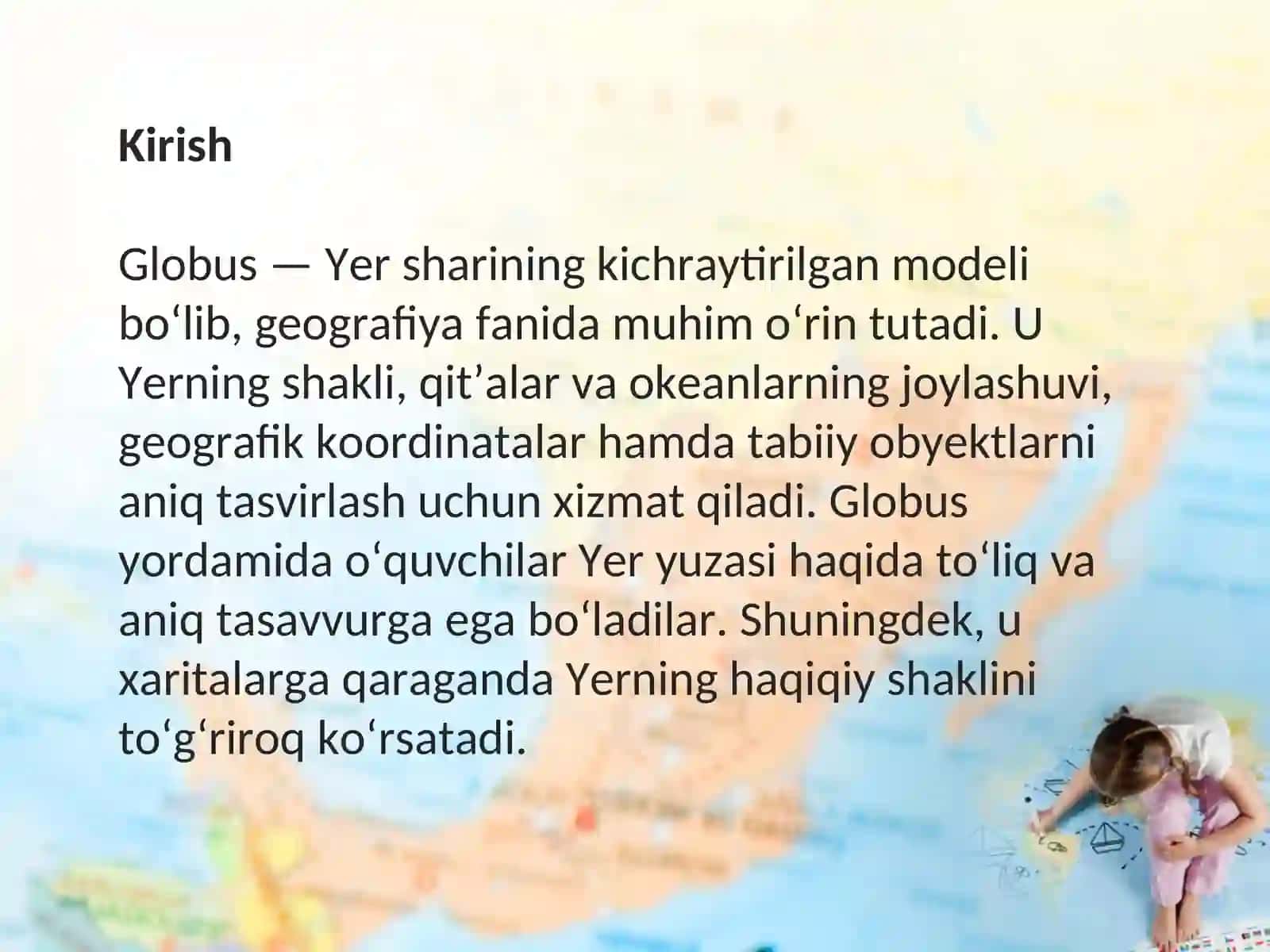 Globusning hususiyatlari 3