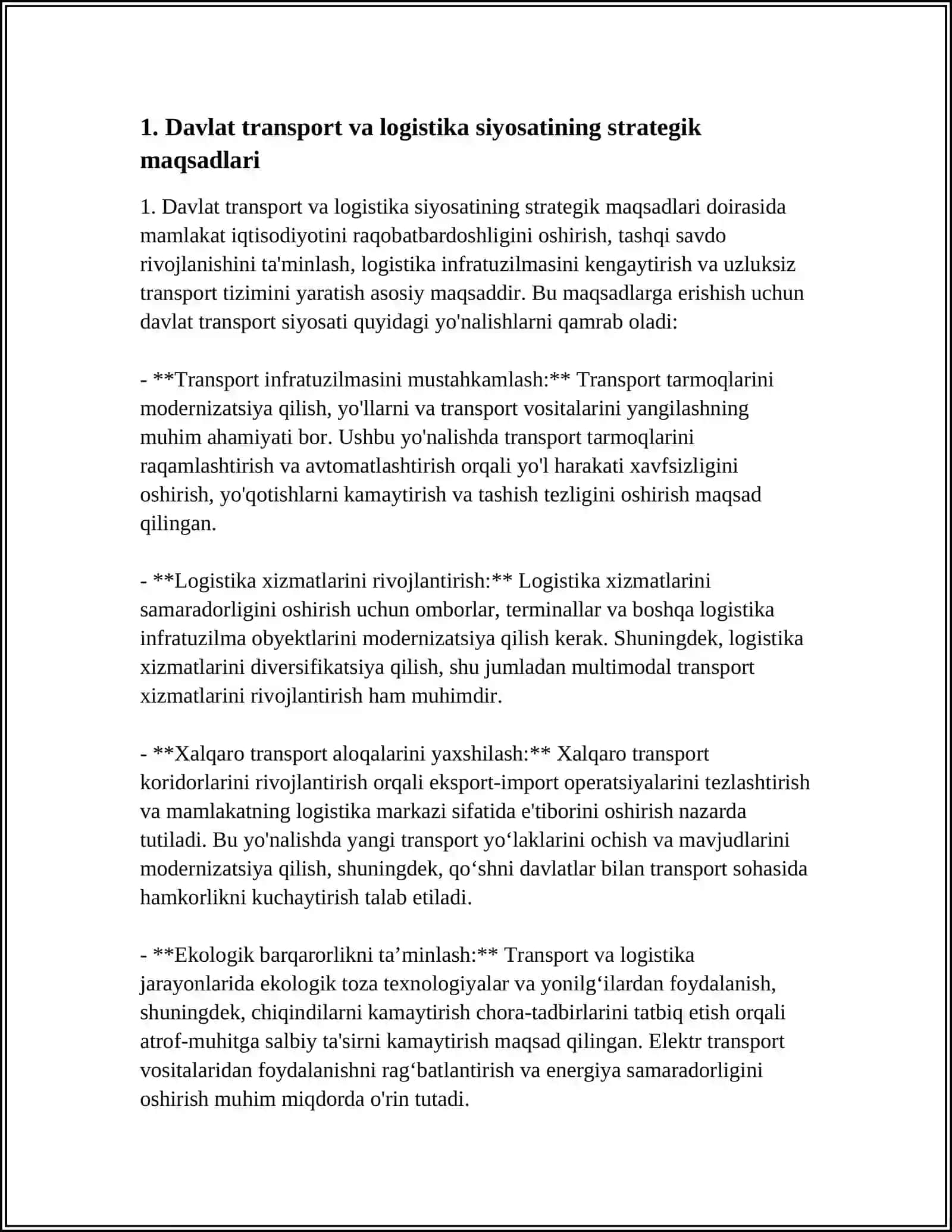 DAVLAT TRANSPORT VA LOGISTIKA SIYOSATI 3