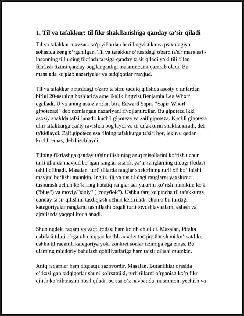 TIL VA TAFAKKUR,TIL VA JAMIYAT,TIL OILALARI. MUSTAQILLIK VA ADABIY TIL 3