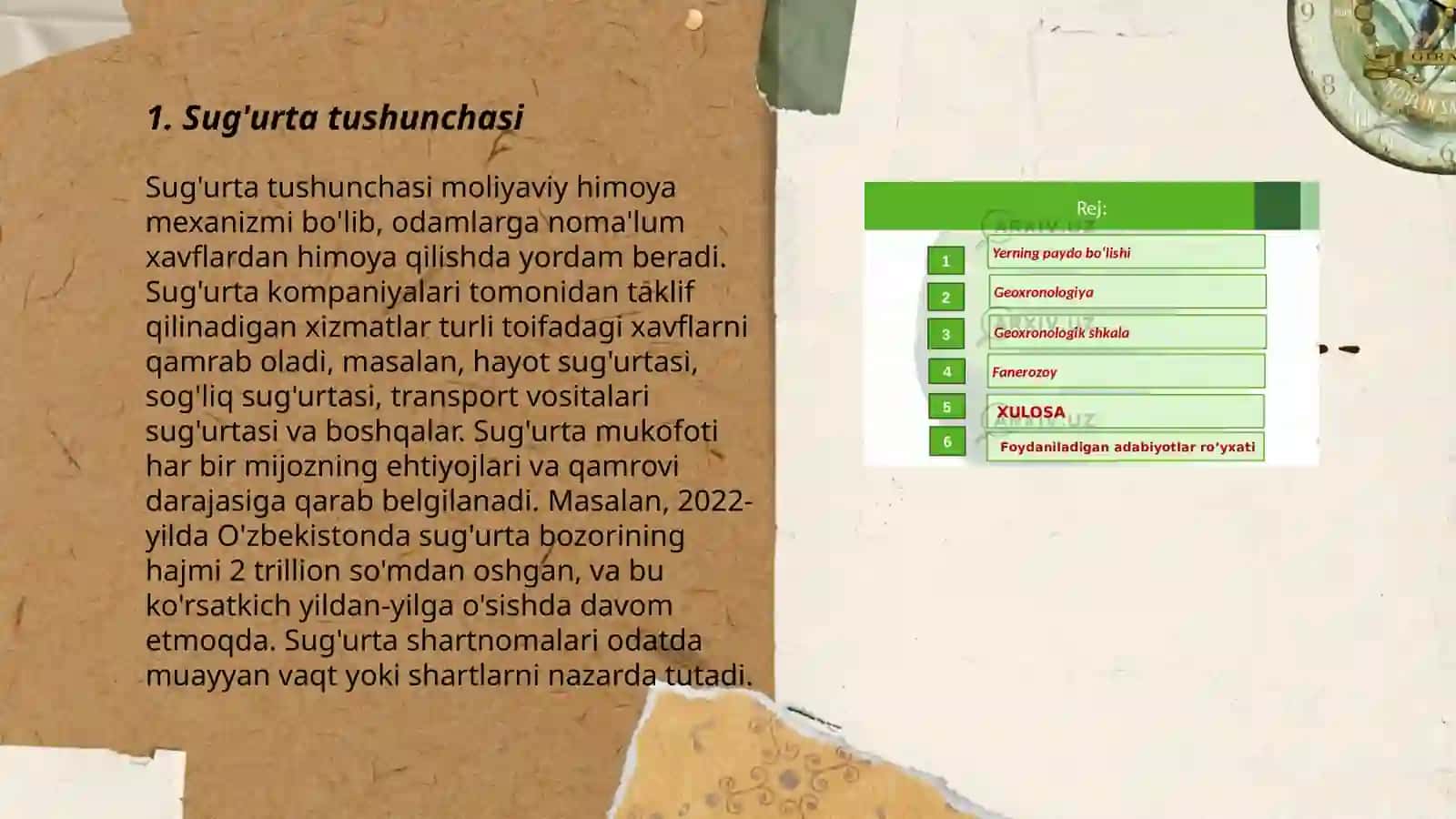 Sug'urta haqida umumiy tushuncha 3