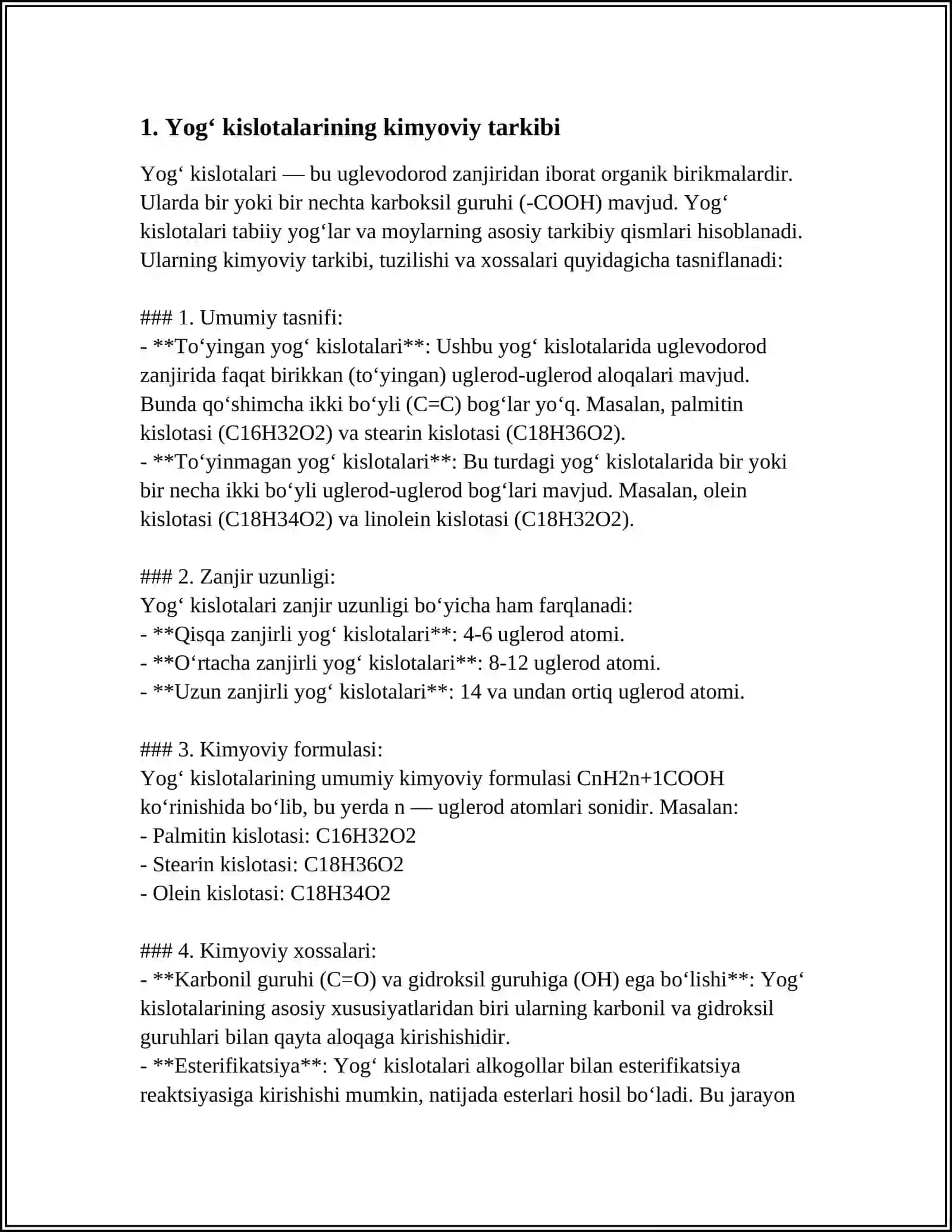 Yog' kislotalarini gamma oksidlanshi, ahamiyati va buzilishi 3
