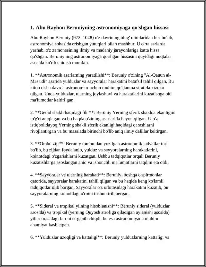 ABU RAYHON BERUNIYNI ILMIY VA FALSAFIY MEROSI 3