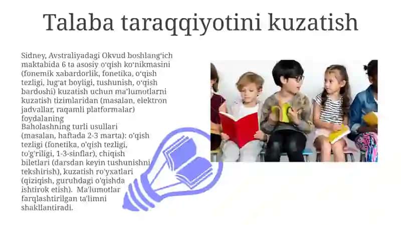 Boshlangʻich sinfda oʻqish darslarini tashkil etish 3