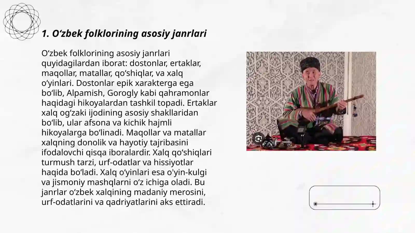 Bugungi oʻzbek folklorshunosligining rivoji 3