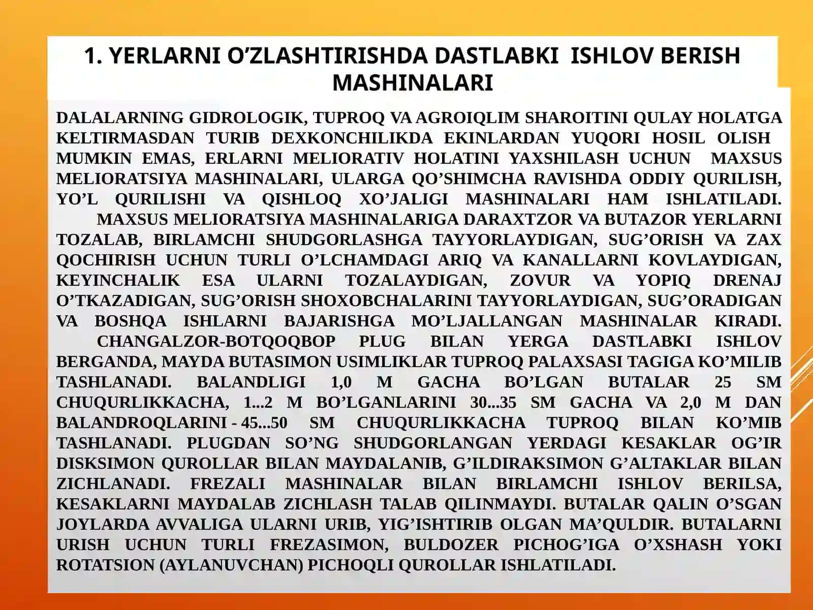 Qishloq xo’jaliginin mexanizatsiyalash va avtomatlashtirish fani 3