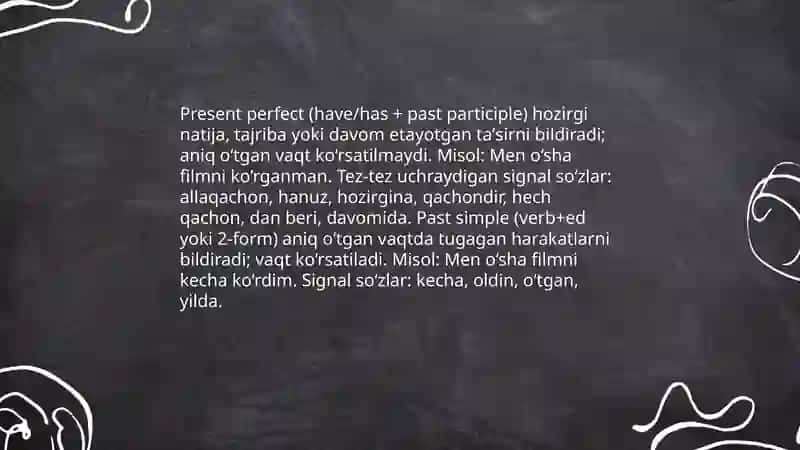 Present perfect vs Past simple 3
