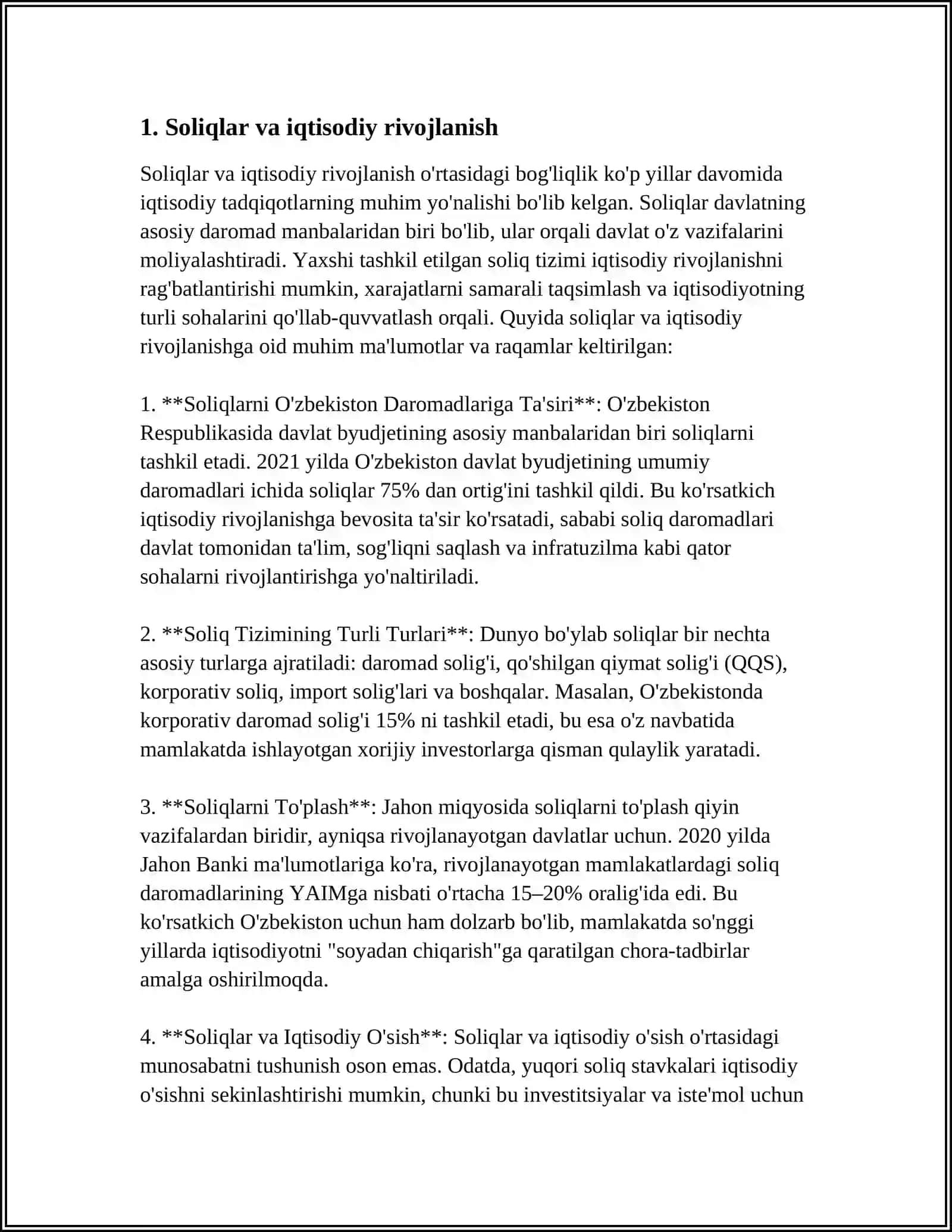 MUSTAQIL ISH TADBIRKORLIK FAOLIYATIGA SOLIQLAR ORQALI TASIR ETISH MAQSADI TUSHUNCHASI VA VOSITALARI 3