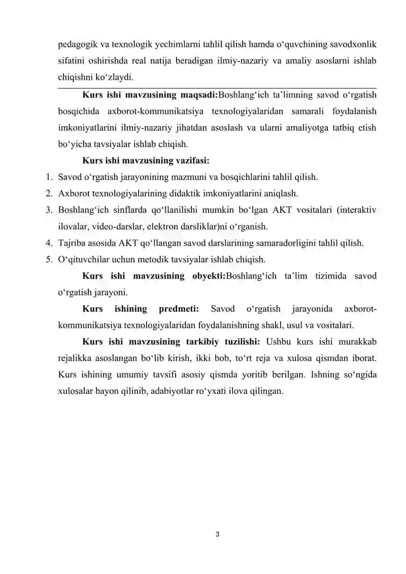 SAVOD O‘RGATISH DARSLARIDA AXBOROT TEXNOLOGIYALARIDAN FOYDALANISH 3