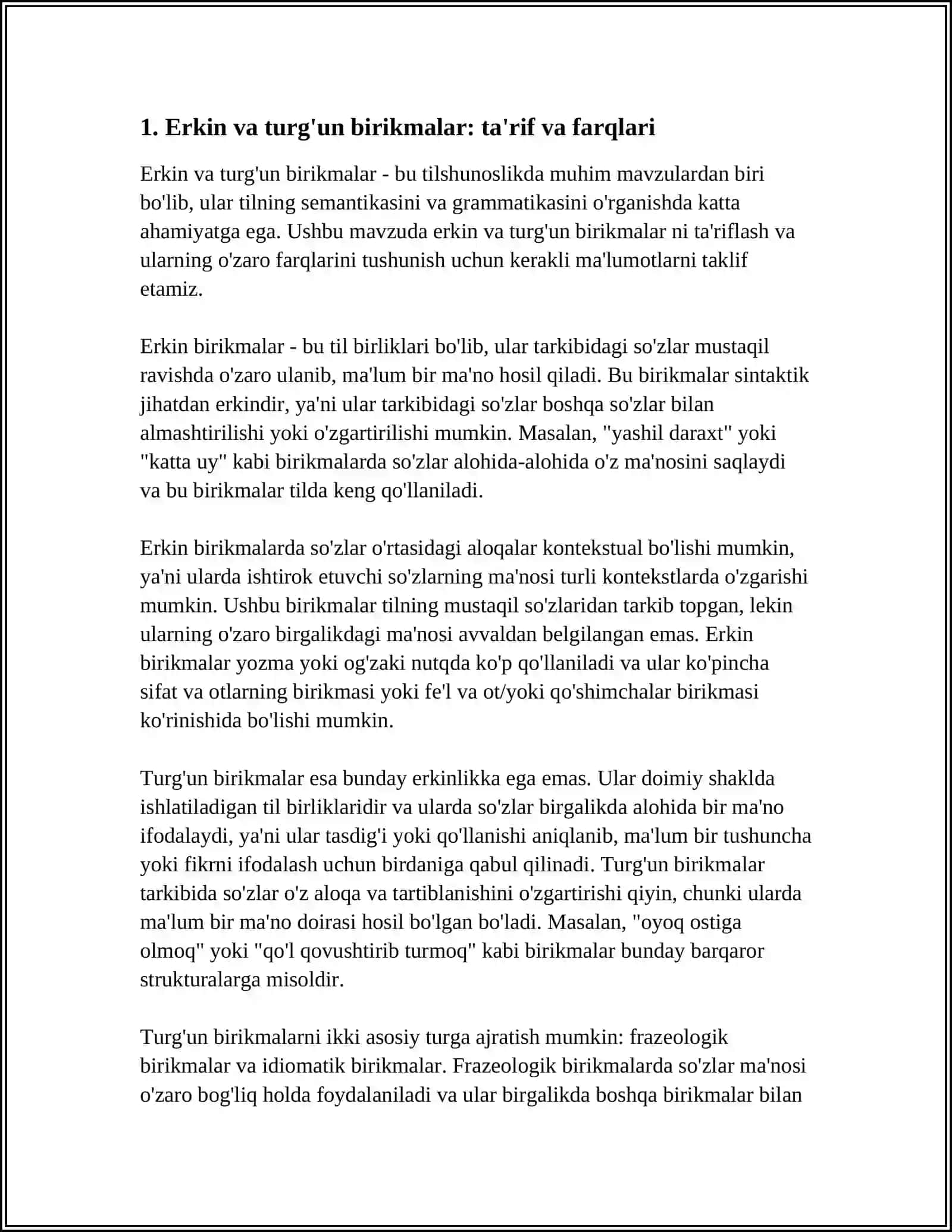 ERKIN VA TURG'UN BIRIKMALAR 3