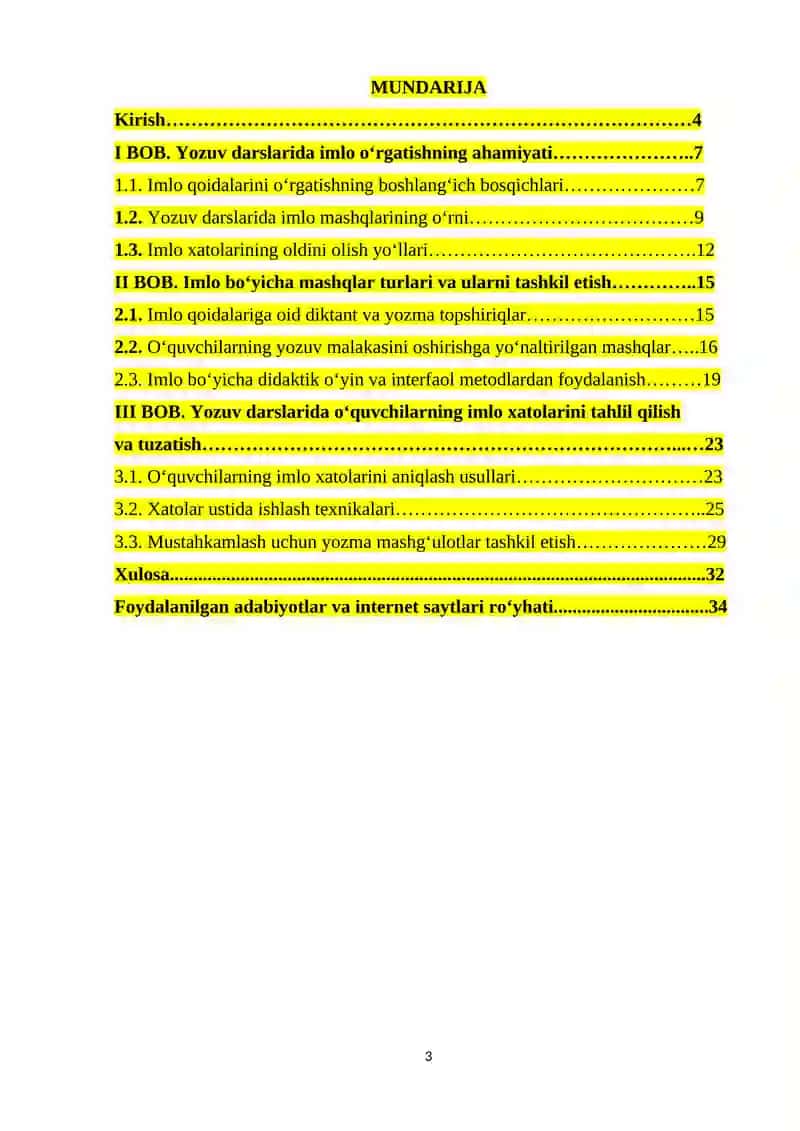Savod o‘rgatish davri yozuv darslarida imlo ustida ishlash 3