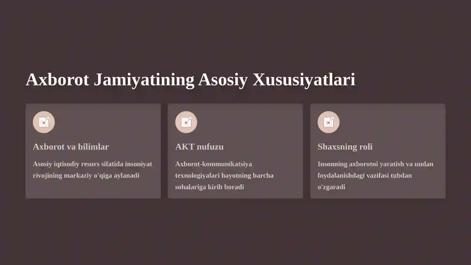Axborotlashgan Jamiyat va Uning Istiqbollari 3