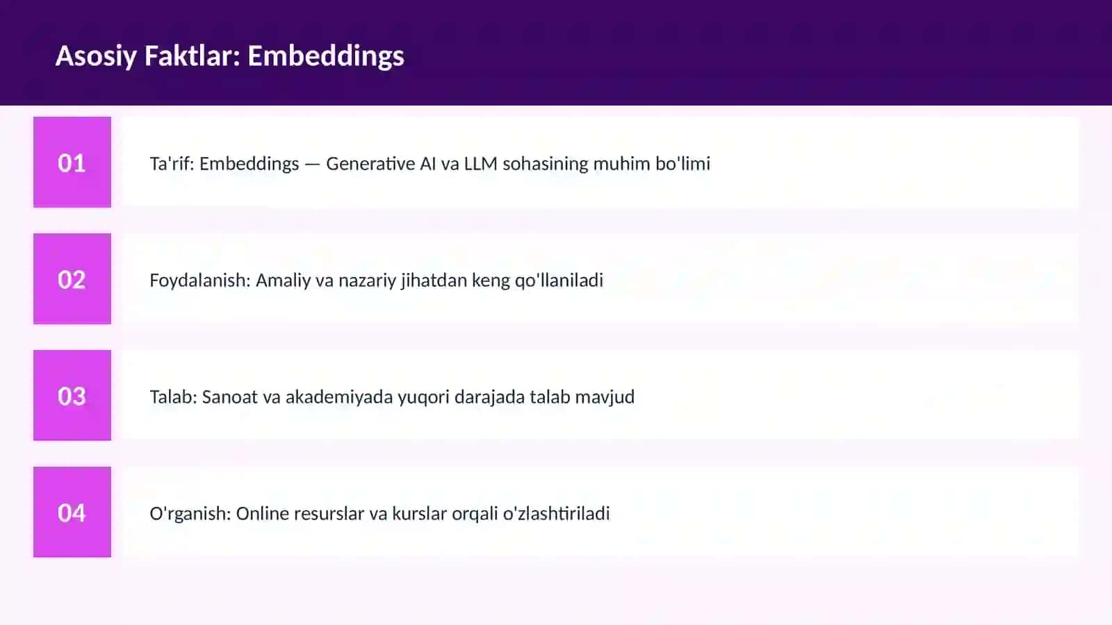 Embeddings 3