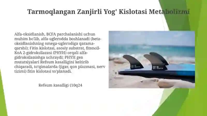 Tarmoqlangan Zanjirli Yog' Kislotasi Metabolizmi 3