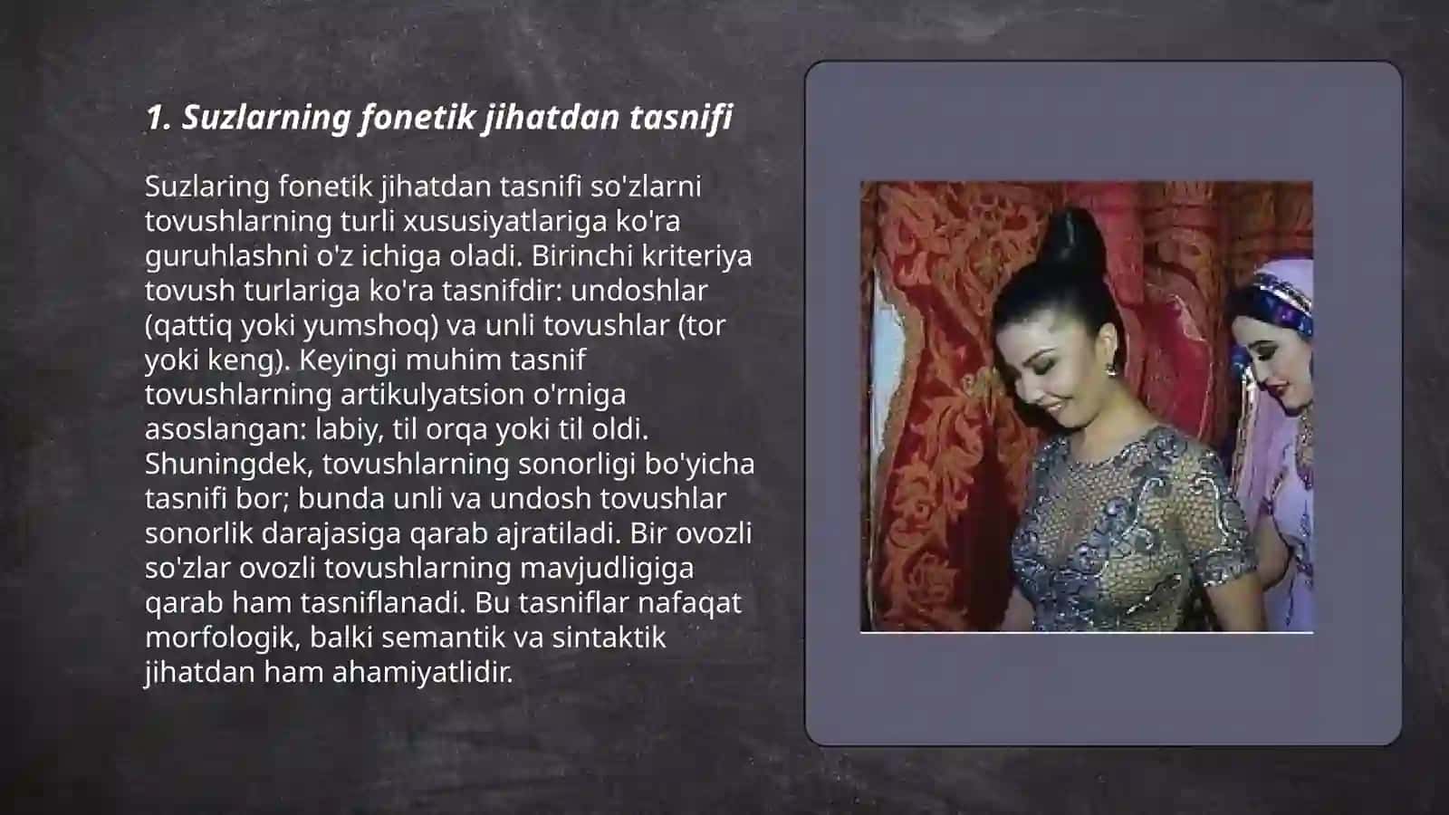 Suzlarni turkumlarga ajratish tamoyillari 3