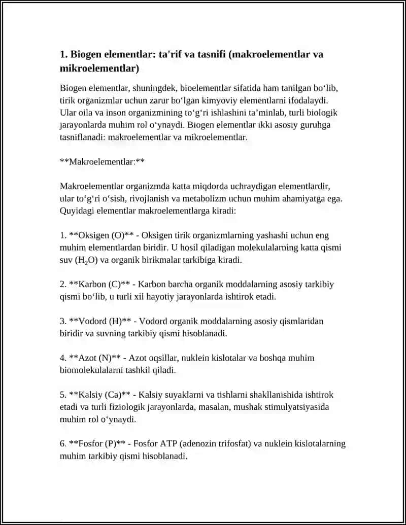 BIOGEN ELEMENTLAR 3