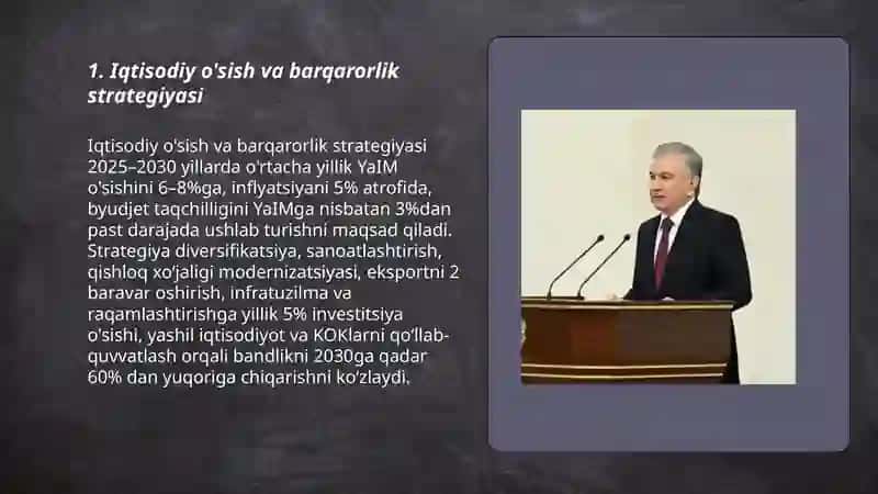 Iqtisodiy o'sish va barqarorlik strategiyasi 3