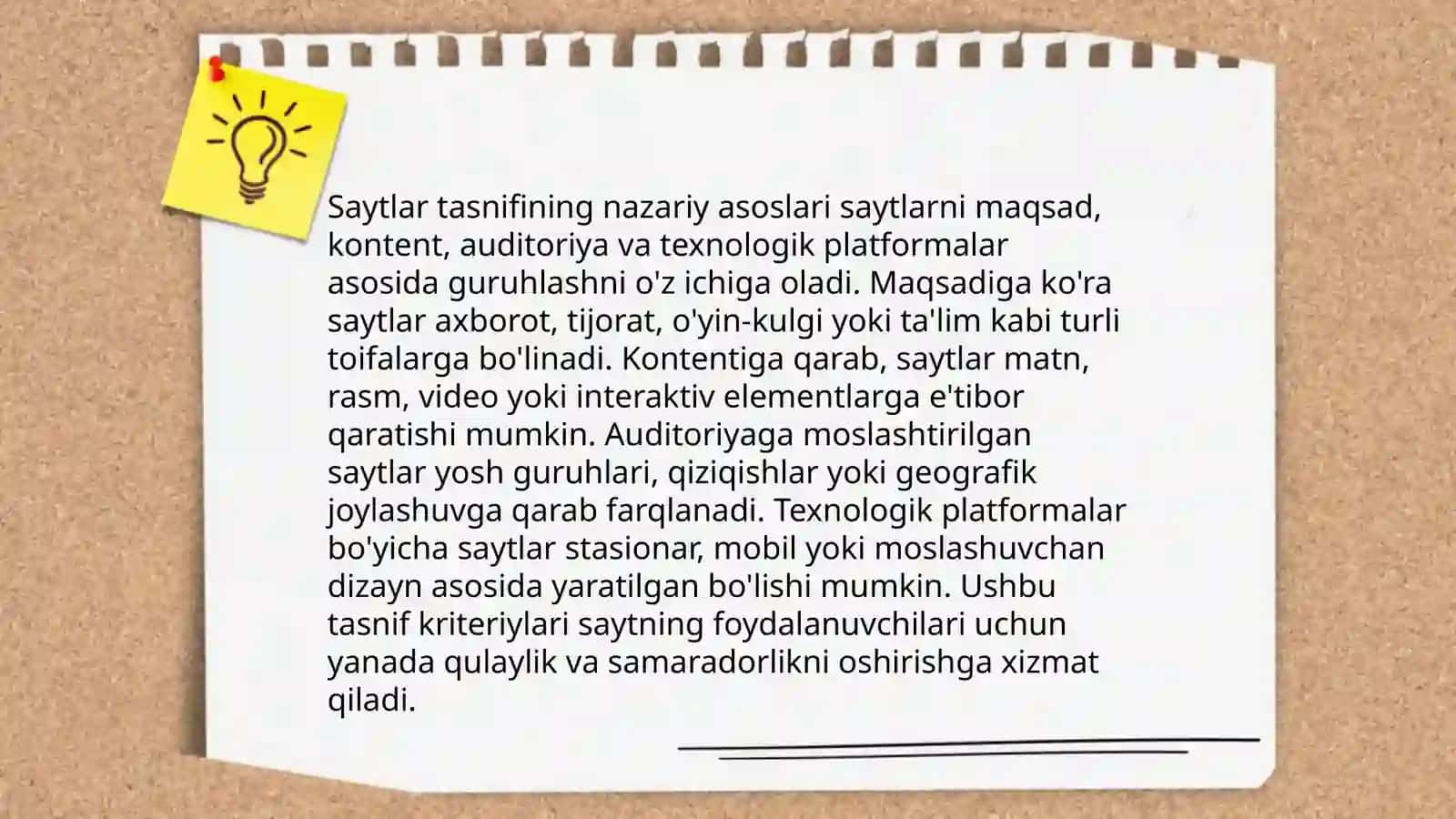 Saytlar tasnifining nazariy asoslari 3