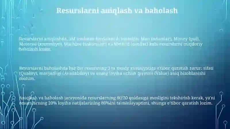 Resurslarni boshqarishning samarali usullari 3
