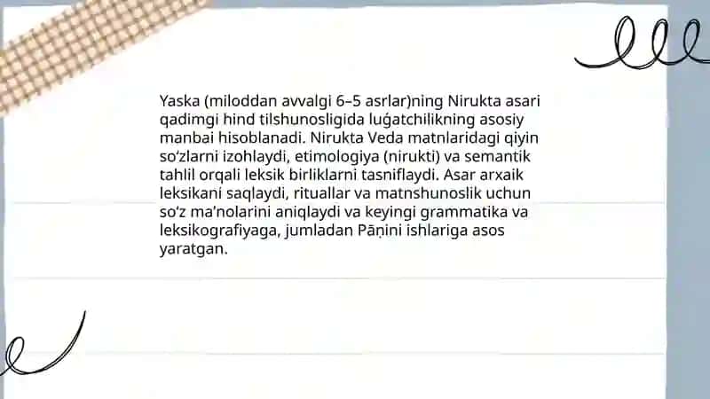 Yaska "Nirukta" asari 3