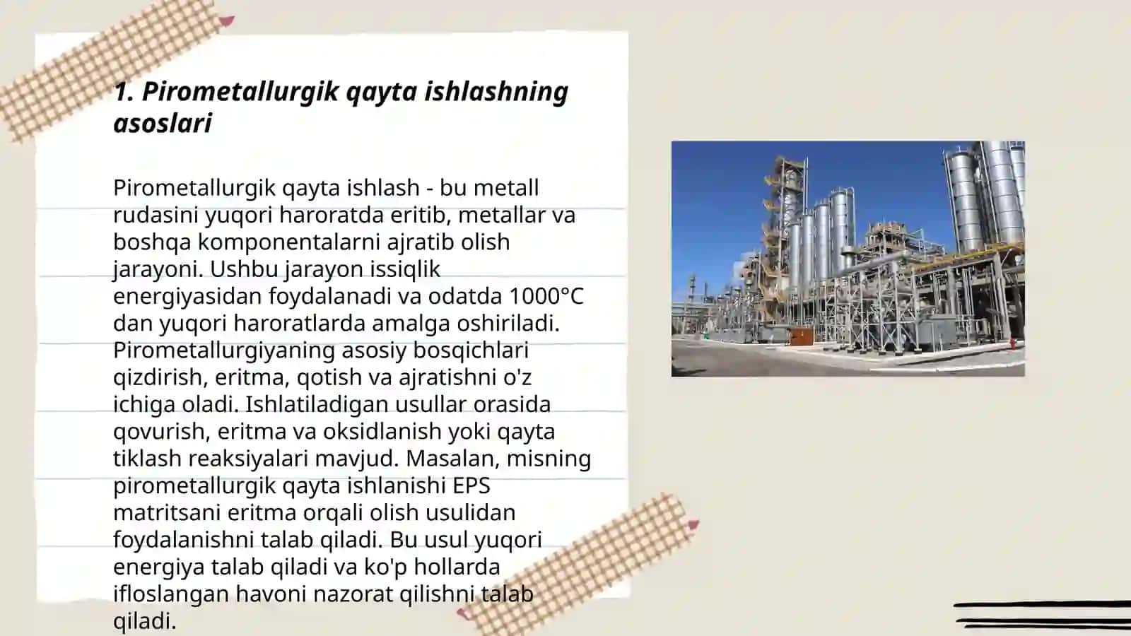 Metall chiqindillarni qayta ishlashning pirometallurgik va gidrometallurgik qayta ishlash usullari istiqbollari va rivojlanishi 3