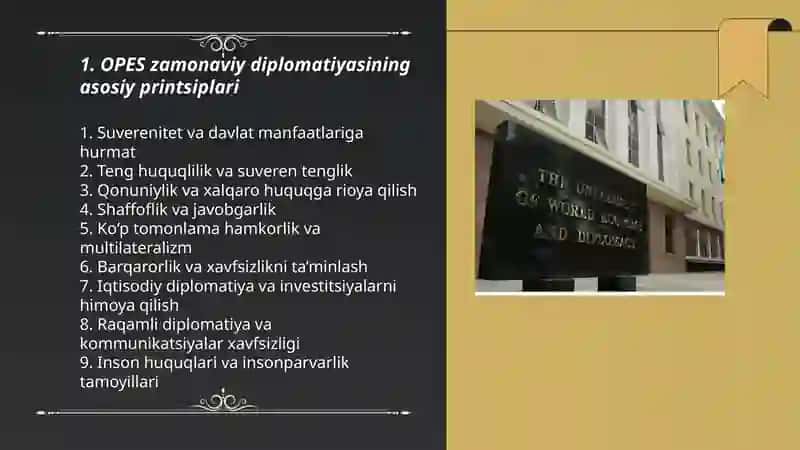 OPES zamonaviy diplomatiya 3