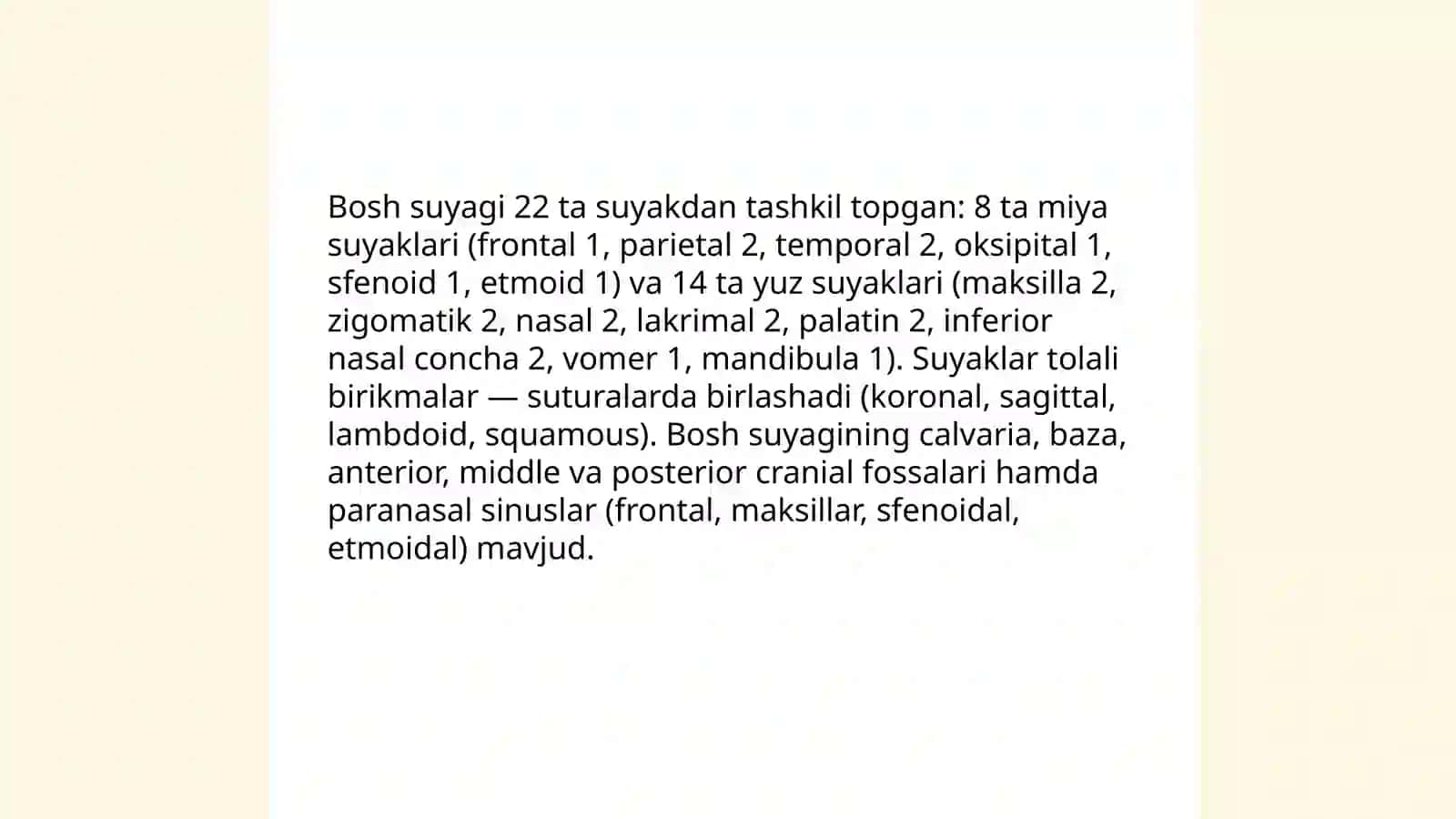 Bosh suyagi anatomiyasi 3