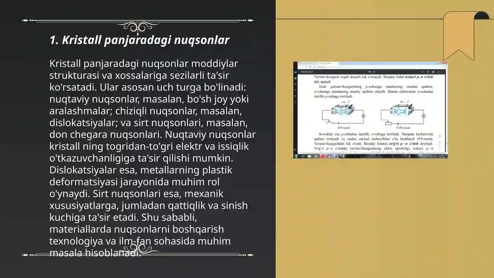 Kristall panjaradagi nuqsonlar 3