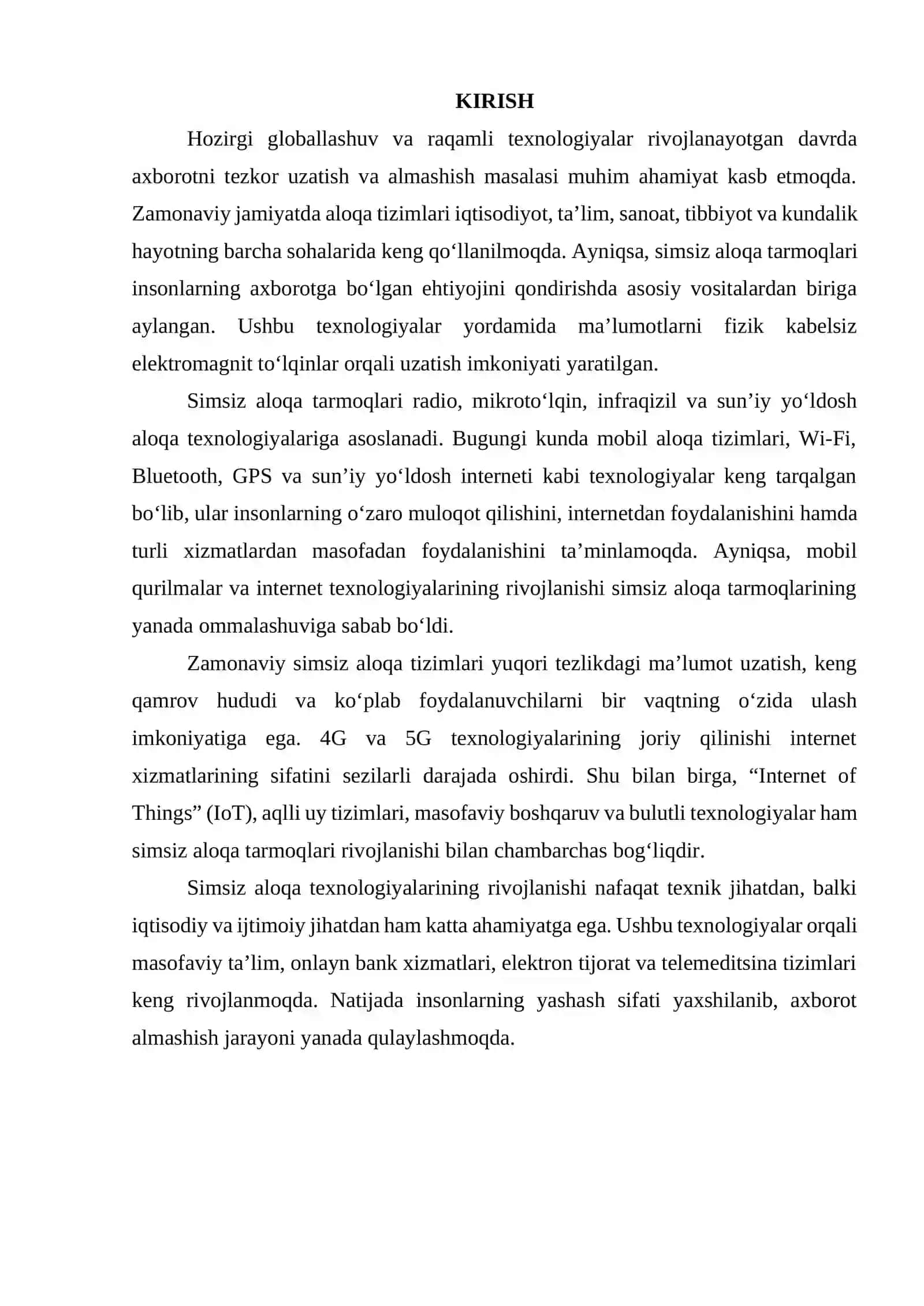 Simsiz aloqa tarmoqlariga kirish. 3
