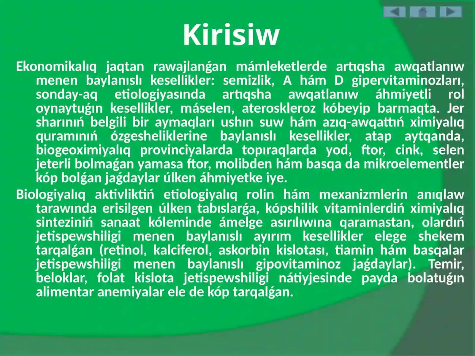 Alimentar jetispewshiligi hám aqıbetleri 3