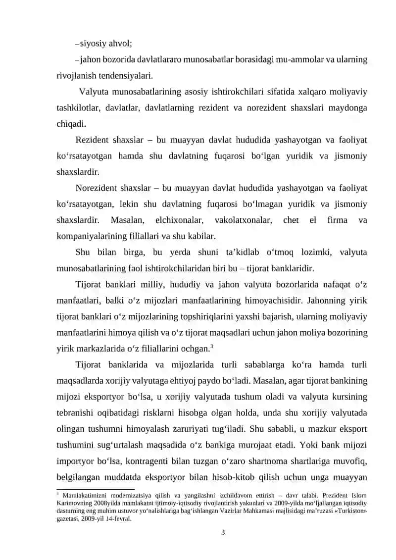 XALQARO VALYUTA BOZORINING ZAMONAVIY XUSUSIYATLARI 3