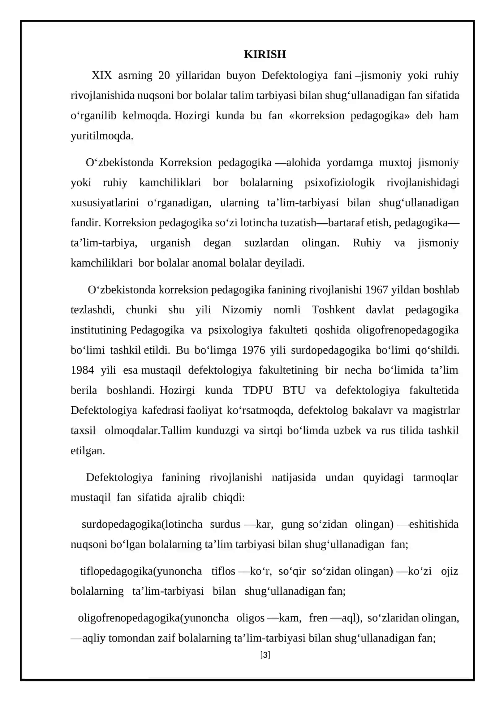 Mavzu: Korreksion pedagogikaning asosiy vazifalari,tamoyillari va metodlari 3