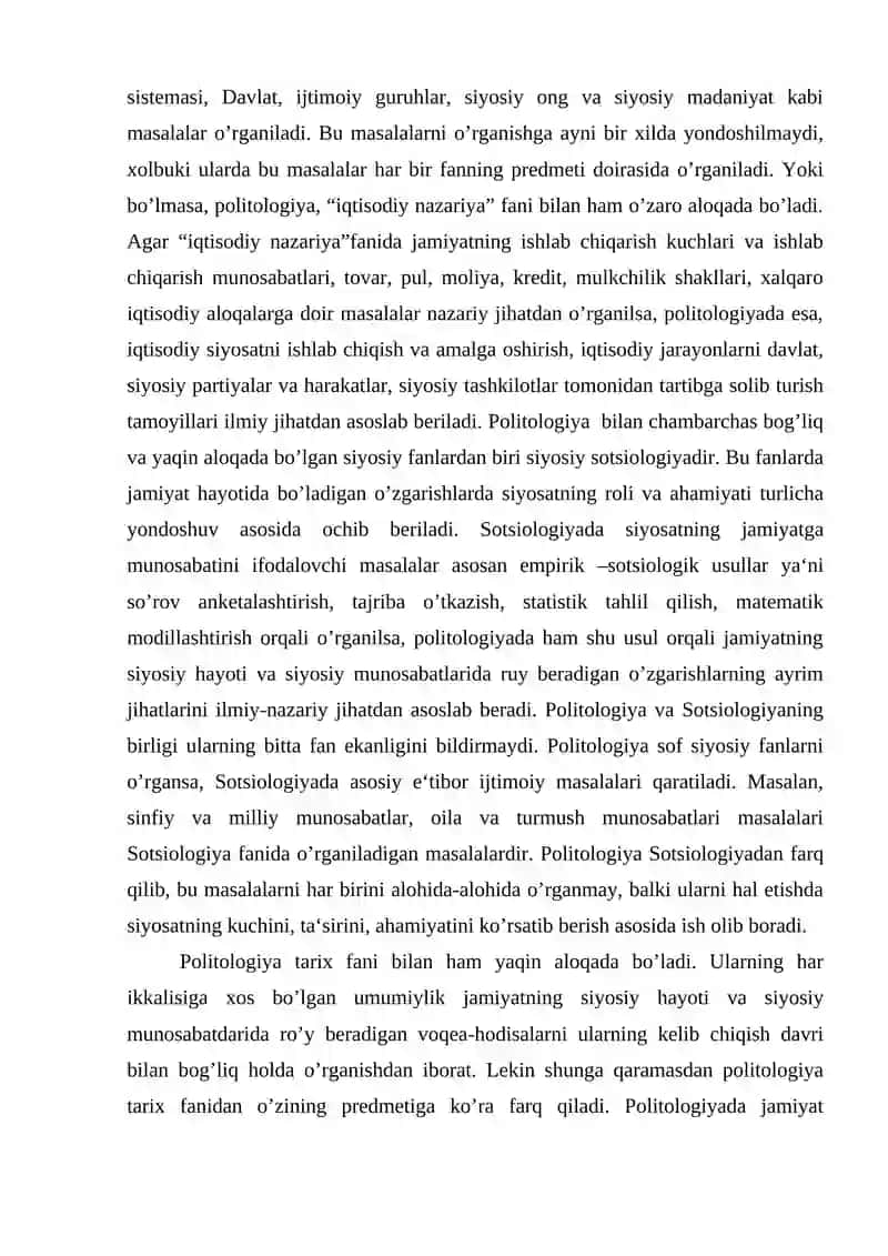 Siyosatshunoslik fanining ob‘ekti va predmeti 3