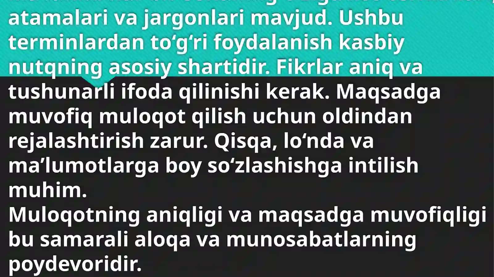 Termiz Davlat Universiteti Ta'rik Fakulteti 3-kurs Talabasi Hasanova Muborak Kaspiy Nutq Madaniyatidan Tayyorlagan Taqdimotlar 3