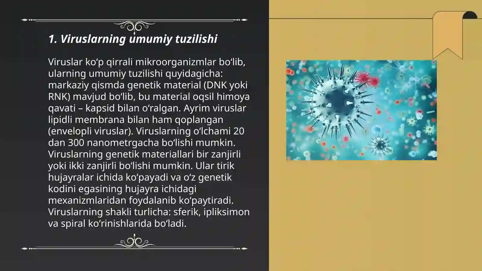 Viruslarning tuzilishi, tarqalishi, sistematikasi va ahamiyati 3