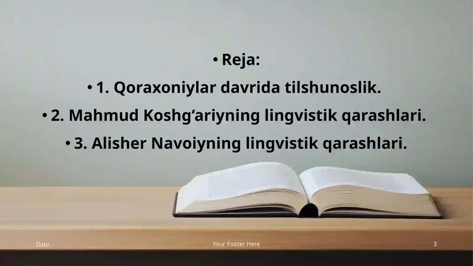 UMUMİY TILSHUNOSLIK FANİDANTAYYORLAGAN TAQDIMOTİ 3