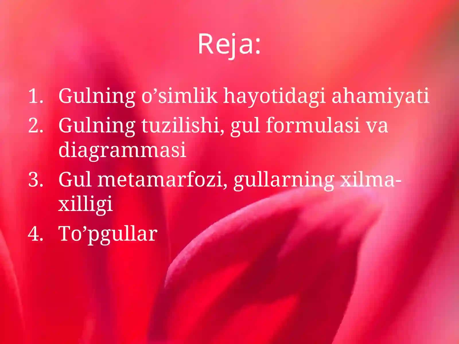 Gulning o’simlik hayotidagi ahamiyati 3